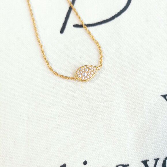 Julie Vos Bracelet - Pavé Teardrop - Pearl Gold - Picture 2 of 3